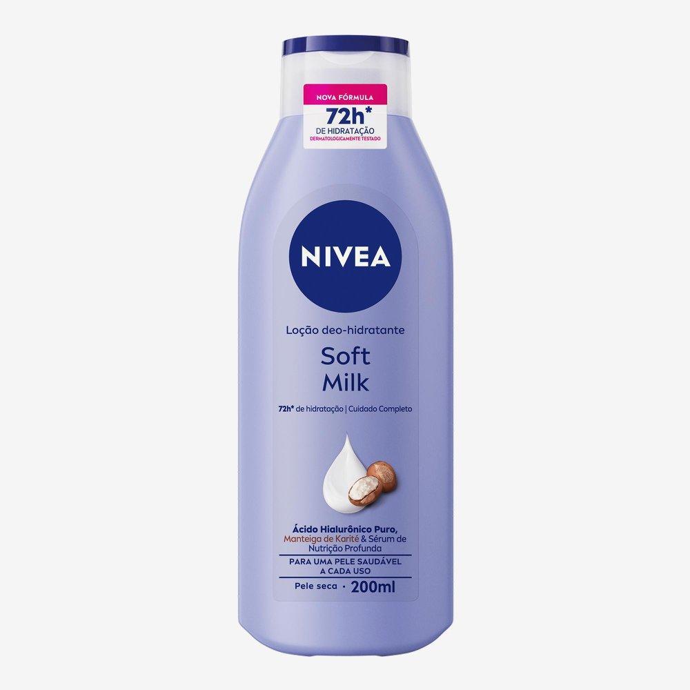 Loção Deo-Hidratante NIVEA Soft Milk 200ml em Oferta na Shopee