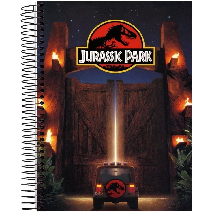 Caderno 1 Matéria, 10 Matérias ou 20 Matérias Jurassic Park em Oferta na Shopee