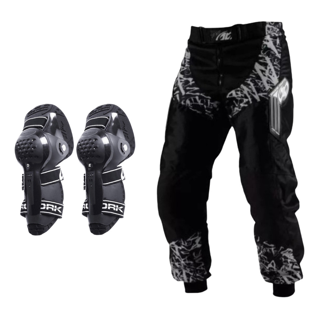 Calça Motocross Joelheira Articulada Trilha Enduro Offroad