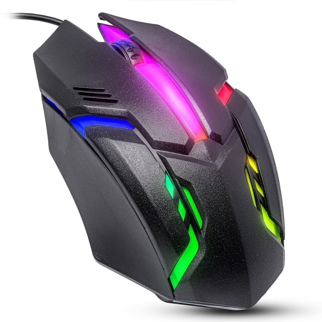 Mouse Gamer 3200dpi Óptico Usb Led Rgb Precisão Profissional Jogos Pc