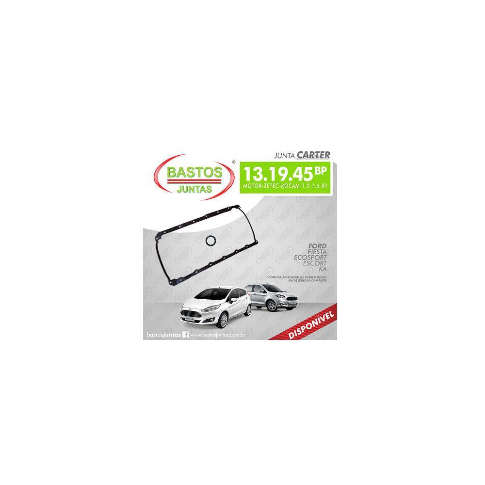Junta do Cárter Bastos para Ford Fiesta 1.0 1.6 8V ZETEC ROCAM 1999 até 2014 - Cod. 131945BP