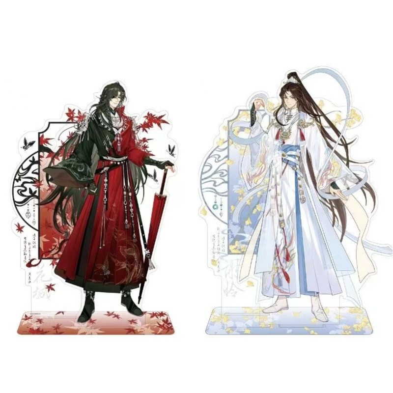 2 Pçs/Set Novo Tema Anime Tian Guan Ci Fu Linda Desktop Xie Lian Hua Cheng Suporte De Acrílico Modelo Céu Oficial Anos B
