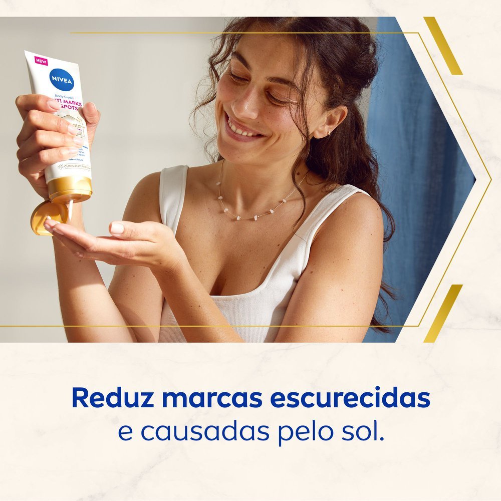 Detalhes do Creme Corporal Nivea Luminous 630 Antimarcas 200ml