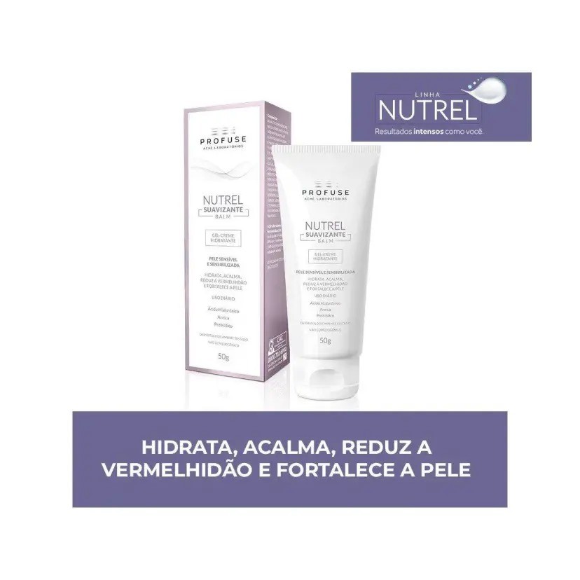 Profuse Creme Hidratante Gel Nutreling Bálsamo Pele Suave 50G em Oferta na Shopee