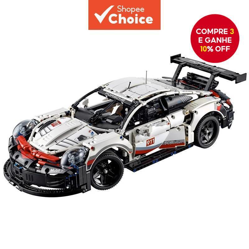 Porsche RSR911 Blocos De Construção Modelo De Carro Esportivo Montado Brinquedo Educacional Para Meninos Presente De Ani em Oferta na Shopee