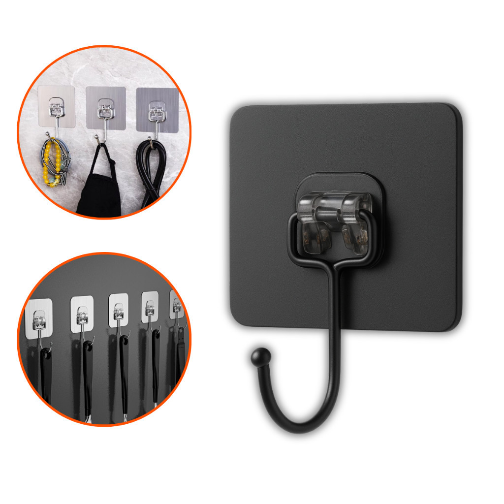 Kit 5/10/20 Ganchos Adesivos Parede Universais Autocolante Cozinha Quarto Banheiro Multi Organizador em Oferta na Shopee