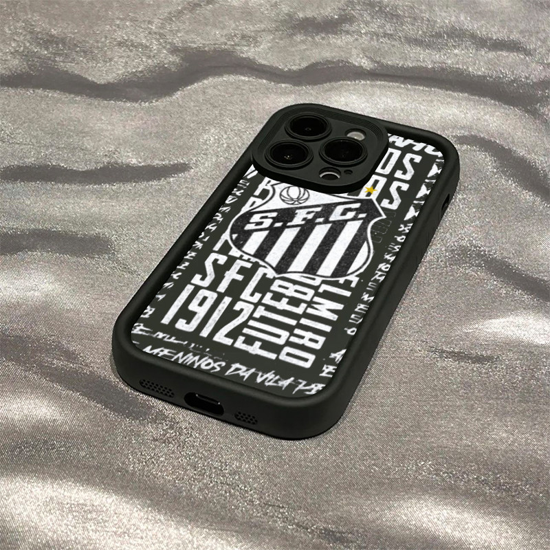 Capinha anti impacto de time santos para iPhone xr 11 12 13 14 15 16 17 pro max 14 16 plus capa silicone
