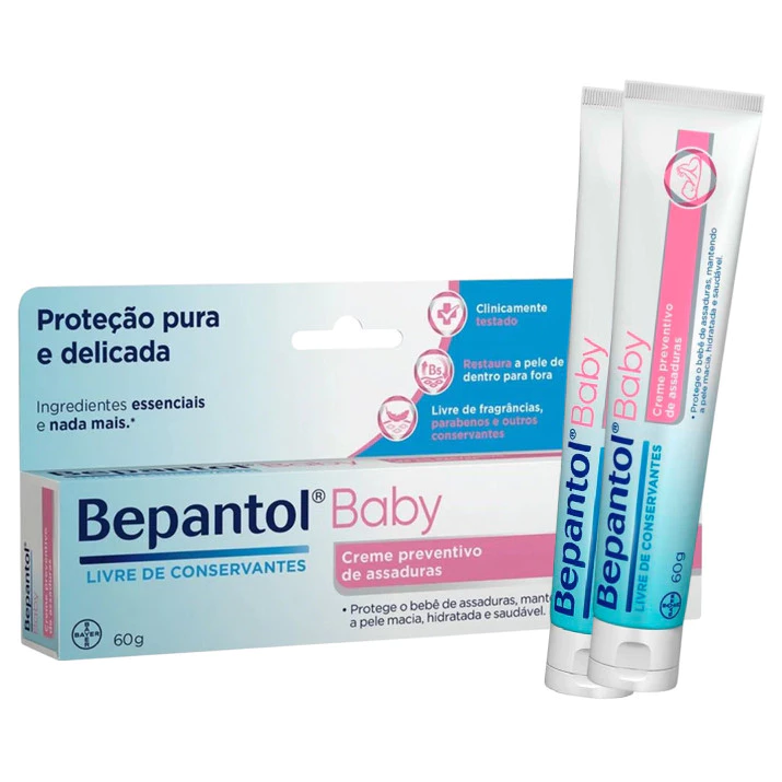 Creme Preventivo De Assaduras Bepantol Baby 60g KIT C/2 UN