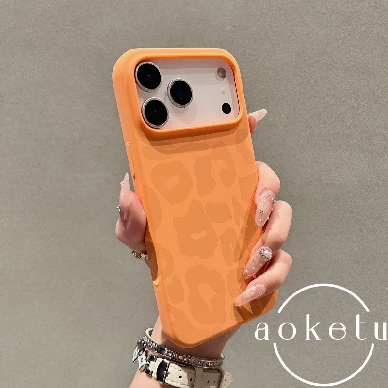 Xingyu Orange É Adequado Para Capa De Telefone Apple 17Promax , Protetora De silicone Líquido iPhone 16 Pro Com Estampa 