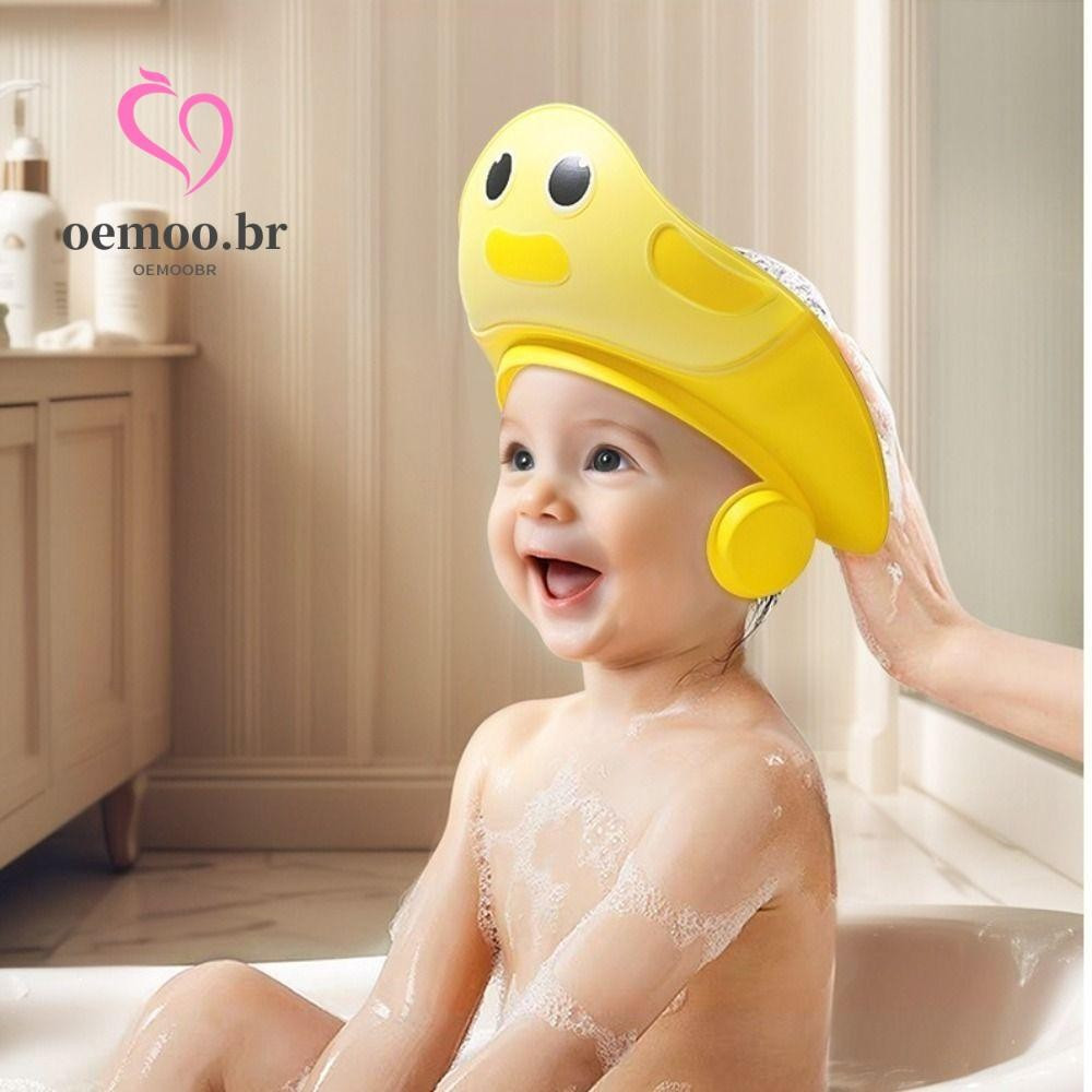 Touca De Banho Para Bebê OEMOOEN , Capa De Cabeça Com Artefato De Shampoo Fofo De Desenho Animado , Chapéu Macio Proteçã