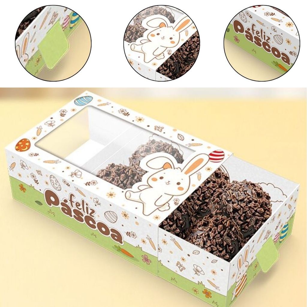 10 CAIXA 6 DOCES PÁSCOA C/ VISOR GAVETA - PASCOA COLORIR 5877 ( IDEIA PÁSCOA 2026 ) em Oferta na Shopee