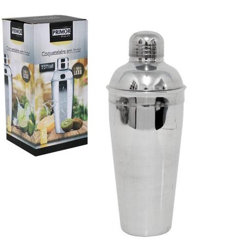 Coqueteleira Profissional Em Aço Inox 750ml Linha Luxo Bebida Drink Caipirinha Bar Primor
