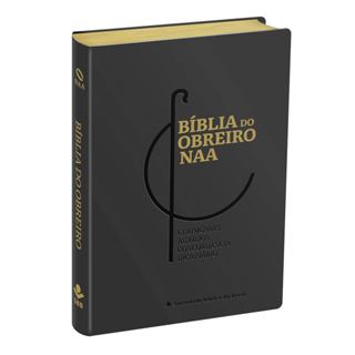 Bíblia do Obreiro | NAA | Tamanho Grande | Luxo Preto Cajado em Oferta na Shopee