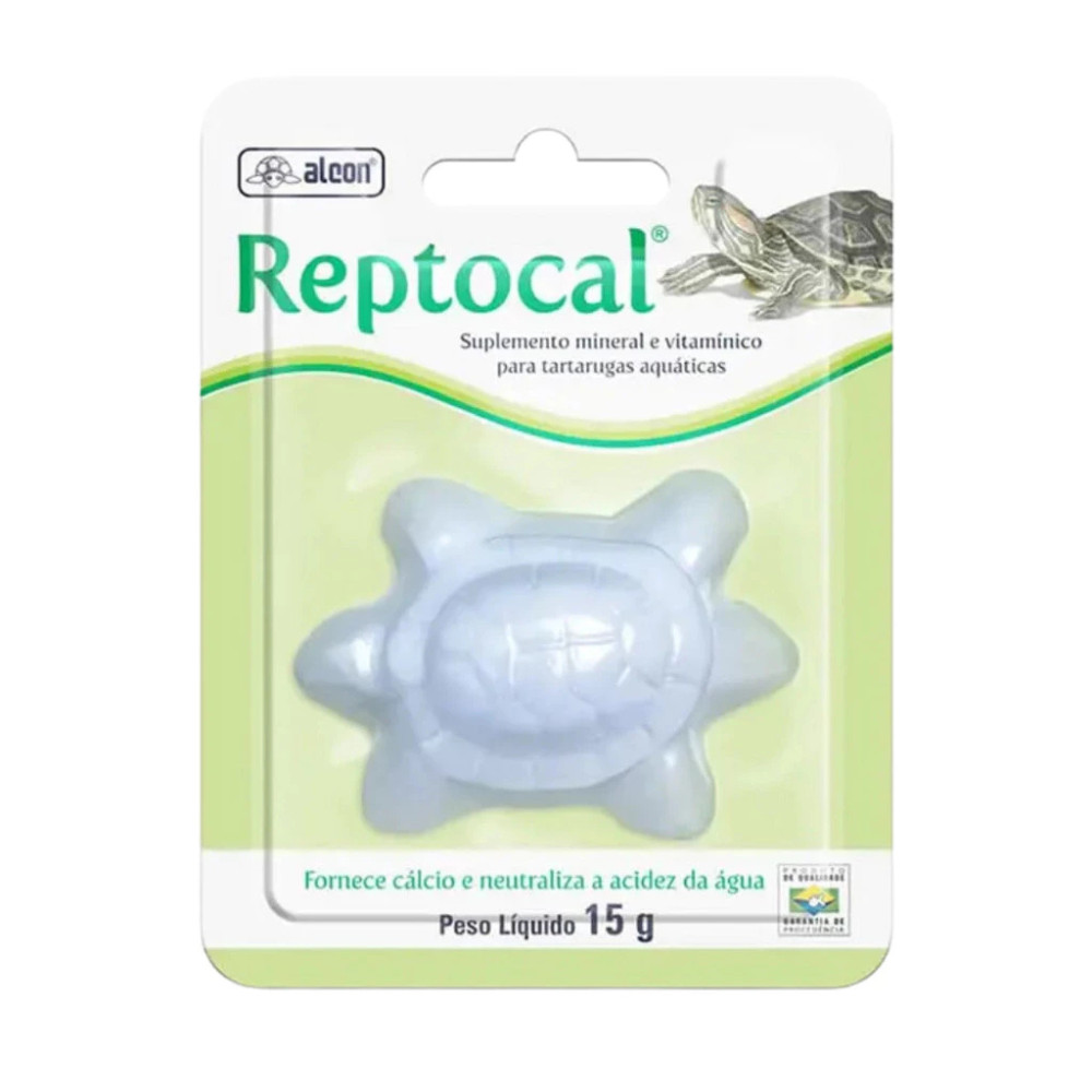 Alcon Reptocal Suplemento de Cálcio 15g para Tartarugas Aquáticas