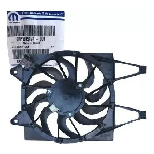 Eletroventilador Completo Original Fiat Novo Uno Fiorino Mob [51905874]
