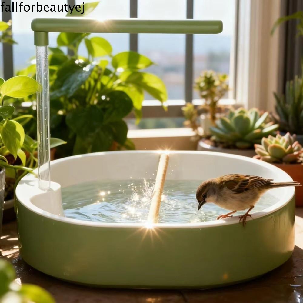 Chuveiro De Papagaio FALLFORBEAUTYEJ , Grande Capacidade Com Bastão De Descanso Banheira Automática Para Pássaros , Conf