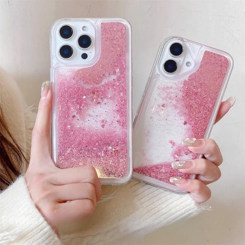 Capa De Areia Líquida Capinha Para iPhone XR XS 11 12 13 14 Plus 15 16 17 Air Pro Max Cantos De Airbag Transparentes Nor
