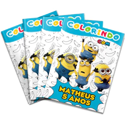 Livro de colorir Minions Lembrancinha