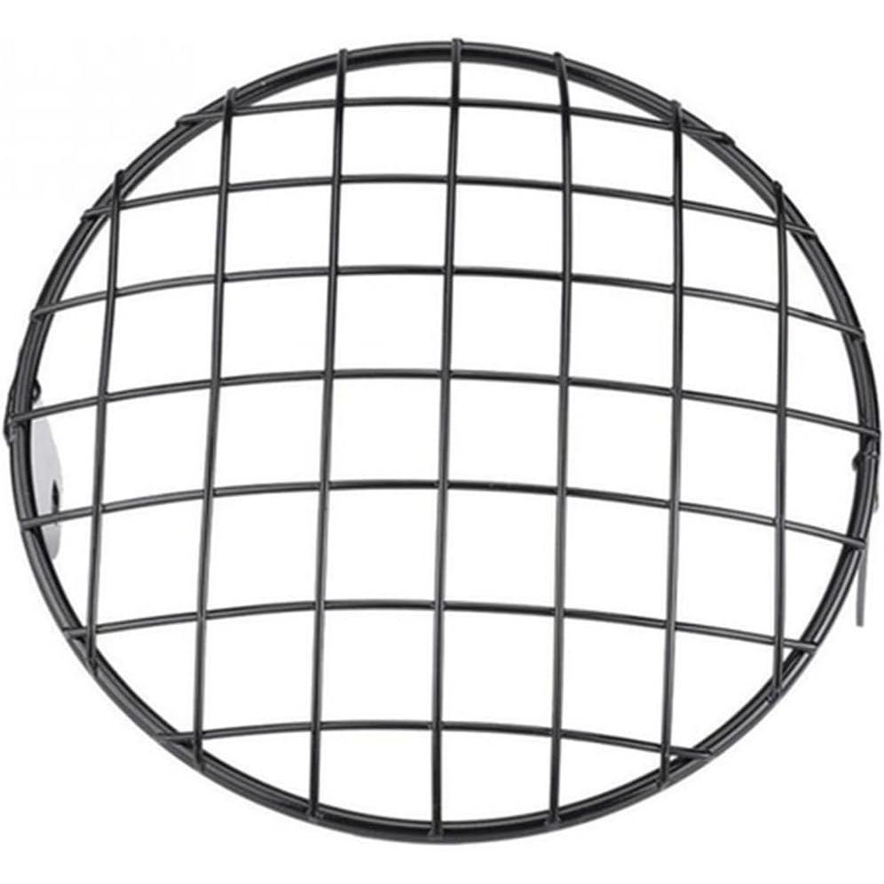 Protetor De Lâmpada Frontal Para Farol Em Formato 6.5 Polegadas Suporte Malha De Motocicleta Capa De Grelha De Metal Pro