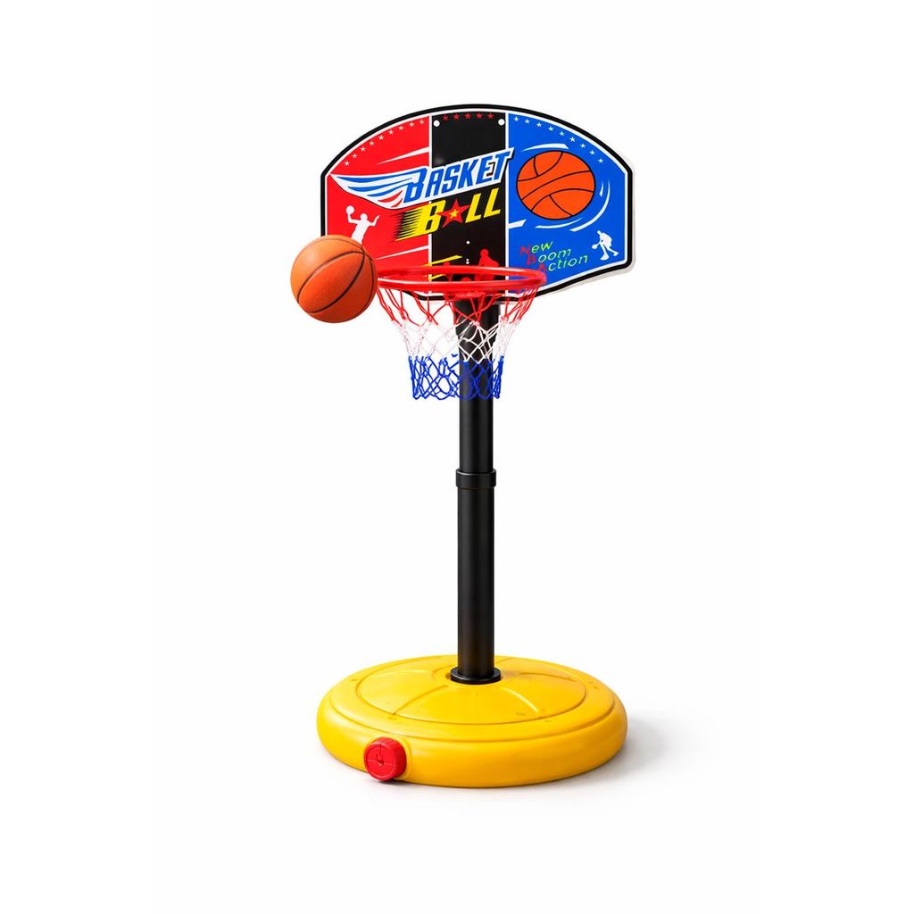 Cesta Basquete Tabela Ajustavel Bola Bomba Rede Brinquedo