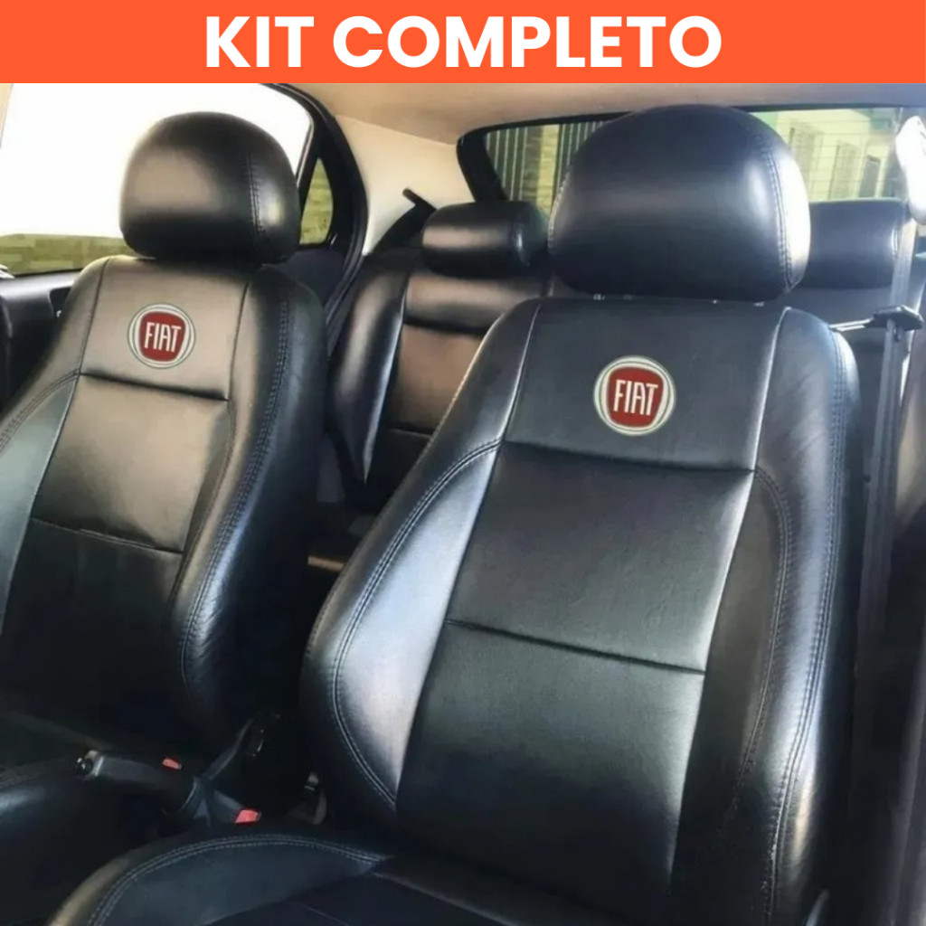 Capa Banco Automotivo Couro Fiat Palio Uno Siena Idea Argo Cronos Tipo Strada Fiorino Grand Siena
