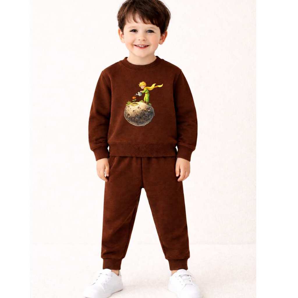 Roupa Frio Menino Conjunto Moletom Peluciado Pequeno Príncipe Antialérgico Não Dá Bolinha