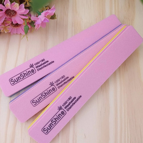 kit c/ 10 lixas polidoras sunshine unhas 100/180 Nails em Oferta na Shopee