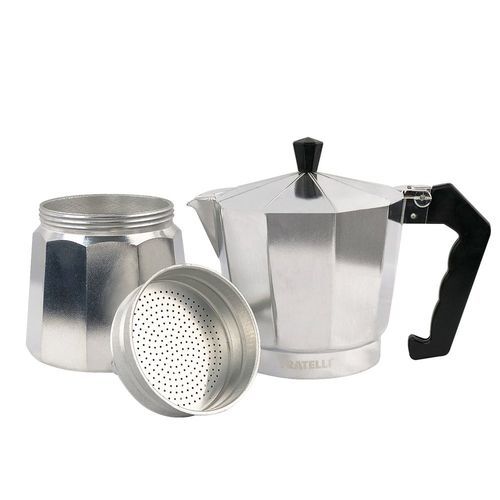 Cafeteira Italiana Moka Aluminio Capacidade 9 Xícaras Preparo Rapido Design Classico