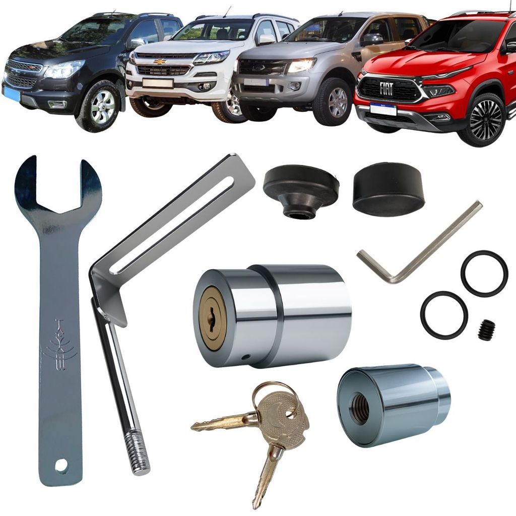 TRAVA PARAFUSO ANTIFURTO DE ESTEPE HILUX SW4 S10 RANGER FRONTIER DUSTER F250