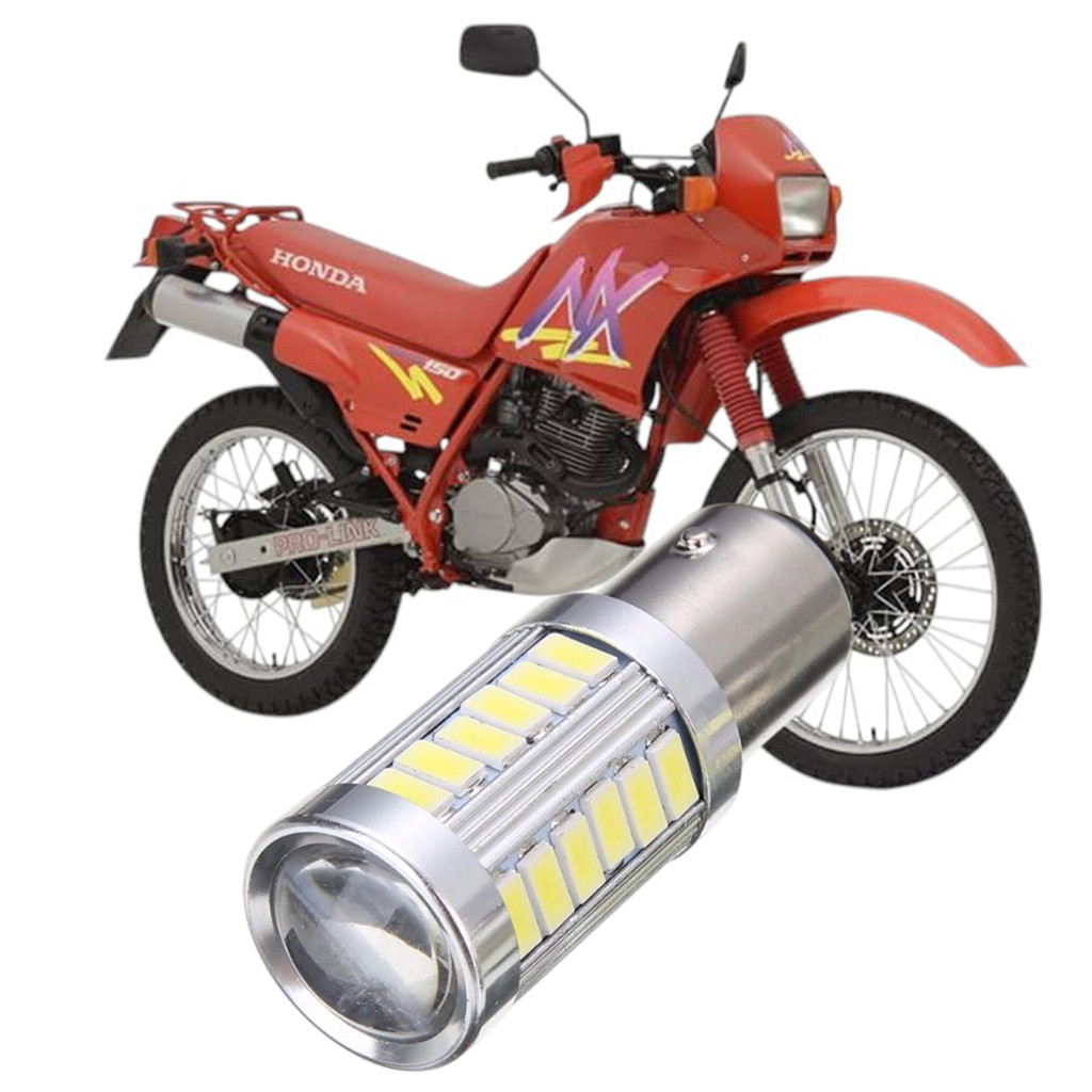 Lampada Ultra LED Luz de Freio e Lanterna Traseira P21/5W Moto Motocicleta Honda NX 200 1993 a 2001