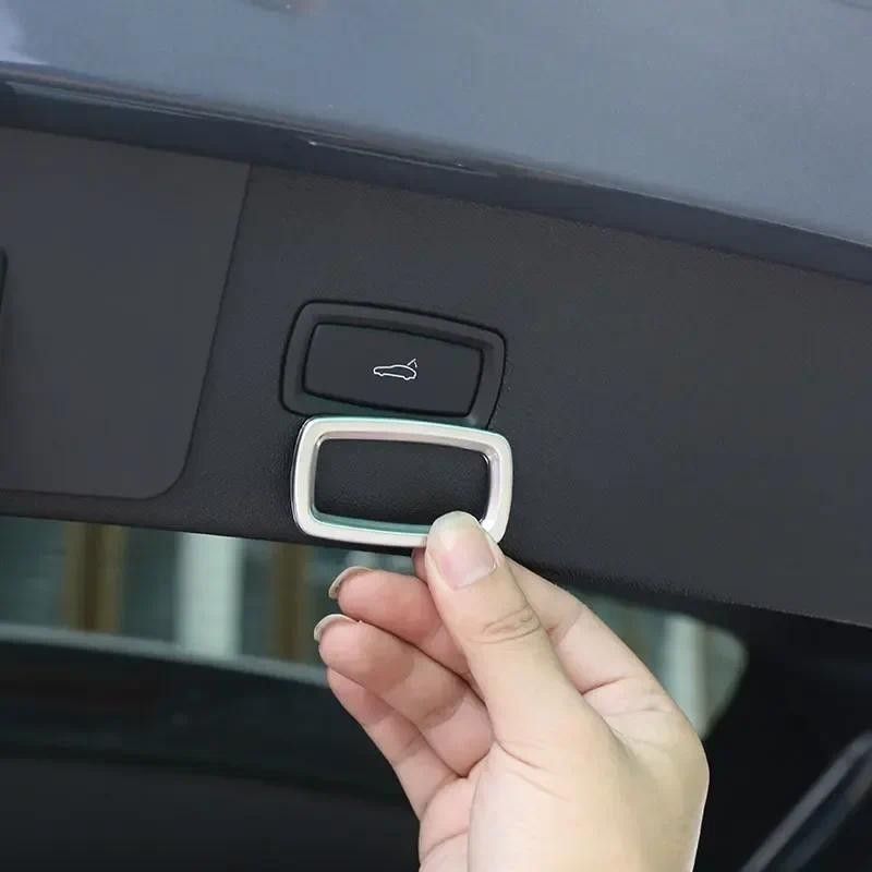 Para Porsche Taycan 2019-2024 ABS Fibra De Carbono Tronco Traseiro Do Carro Interruptor Da Porta Traseira Elétrica Botão