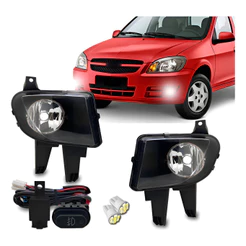 Kit Farol De Milha Celta Prisma 2007 2008 2009 2010 2011 Transparente