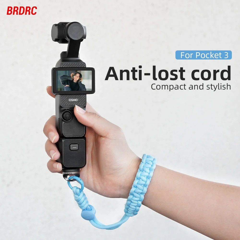 BRDRC Correias De Pulso Para DJI OSMO Pocket 4/3 Cordão Ajustável Câmera Gimbal Portátil Acessórios Anti-Perda