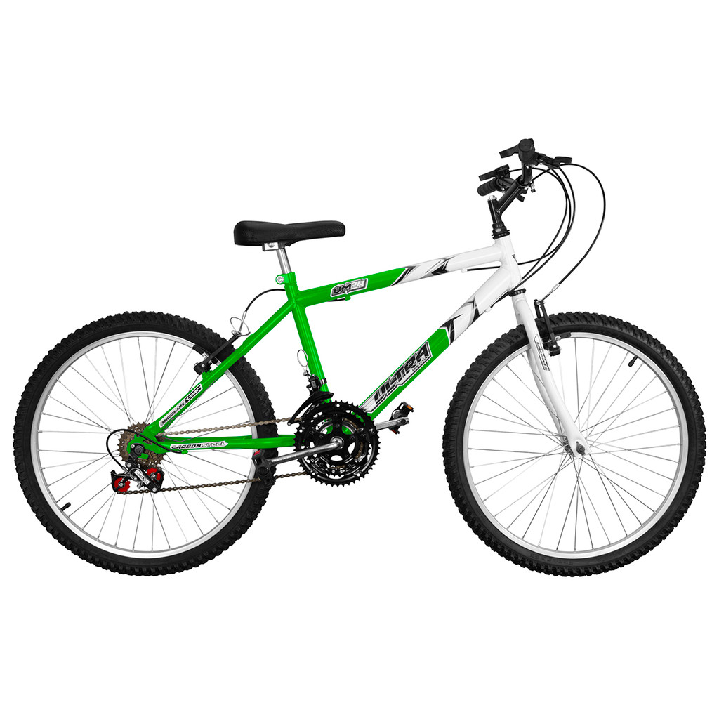 Bicicleta Aro 24 Ultra Bikes Masculina Bicolor 18 Marchas
