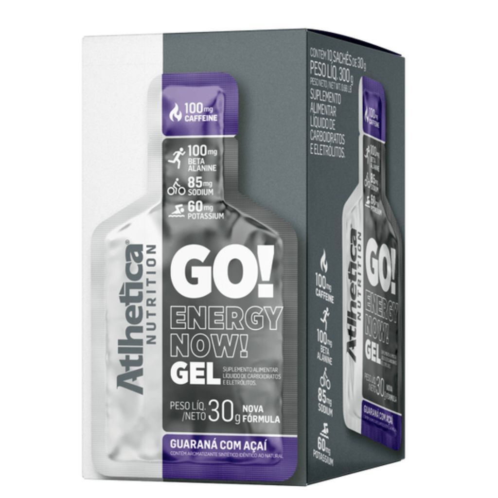 Go! Energy Now Gel Display 10x30g - Guaraná Com Açaí Atlhetica
