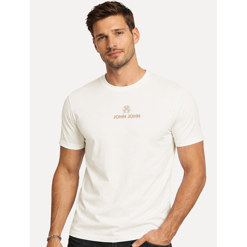 Camiseta John John Original Masculina Regular Fit Loft Off White