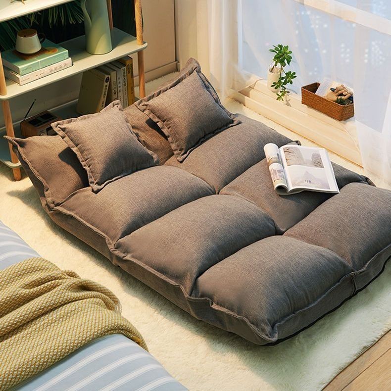 Tatami Preguiçoso Sofá Dobrável Quarto Japonês Varanda Pequeno Apartamento Sofá-cama Dobrável de Chão Duplo