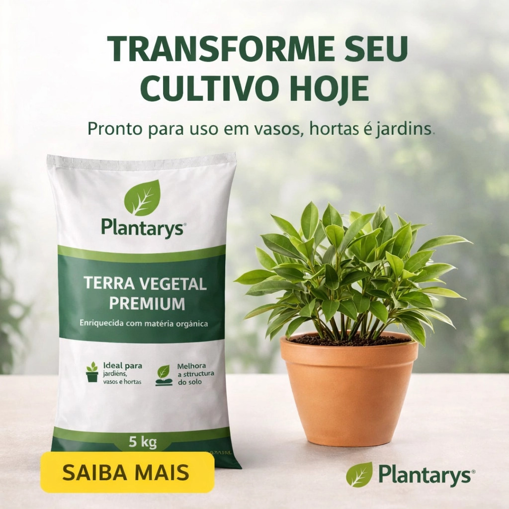 Detalhes do Terra Vegetal Adubada Orgânica – PRONTA PARA O PLANTIO – Horta Jardim Flores Vasos | 2kg 5kg 10kg