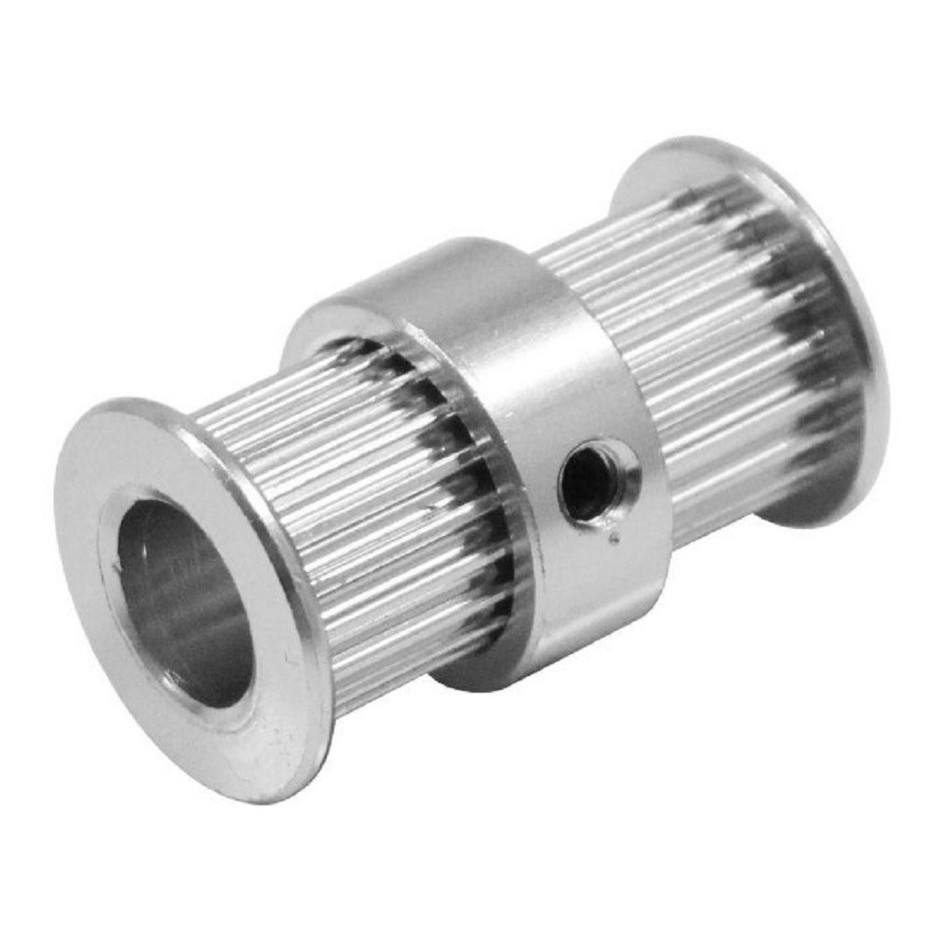 1 Polia GT2 20 Dentes Dupla Para Correia Largura 6mm ate 8mm Furo a Escolher 5mm 6mm 6.35mm 8mm 10mm