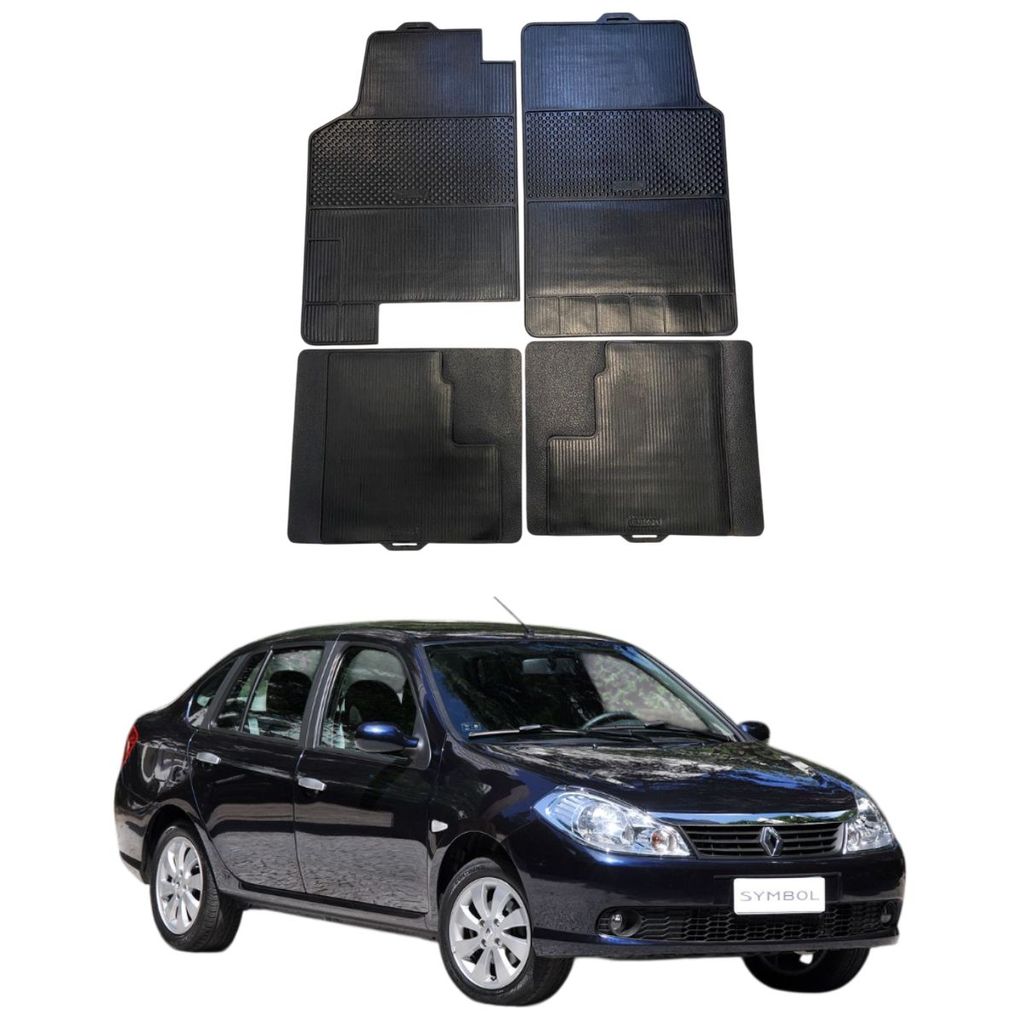 Tapete Renault Symbol 2009-2013 Stratus 100% Borracha Borcol