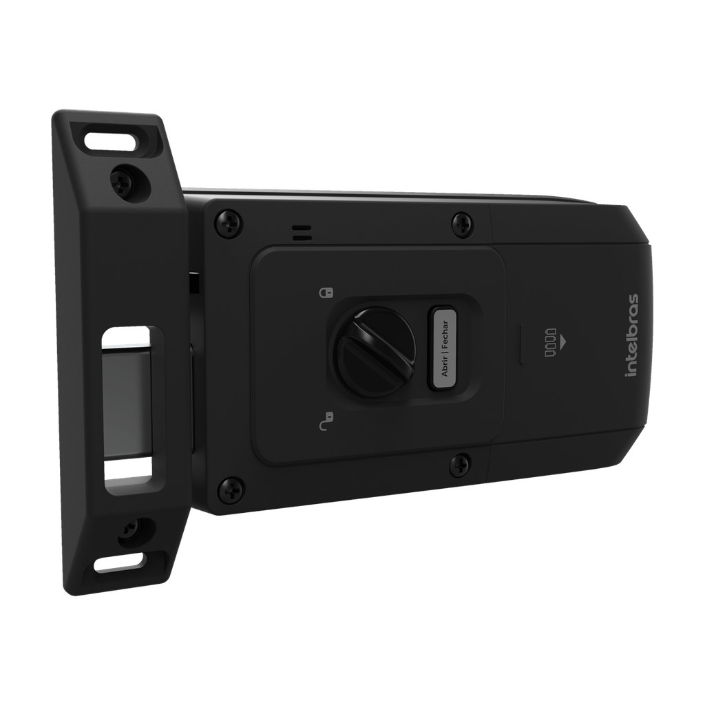 Detalhes do Fechadura Digital de Sobrepor com Senha FR 10 Preto Intelbras