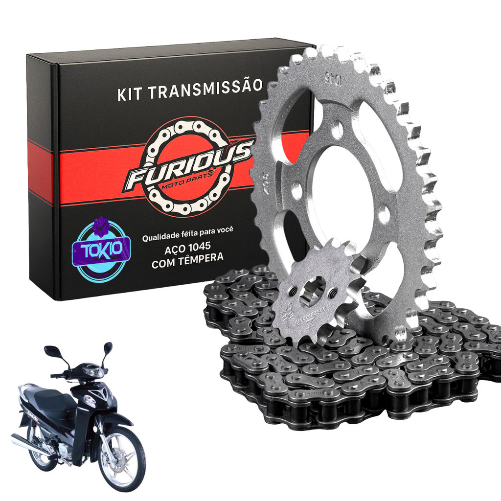 Kit Relação Web 100 Aço 1045 Completo Sundown Prateado Furious em Oferta na Shopee