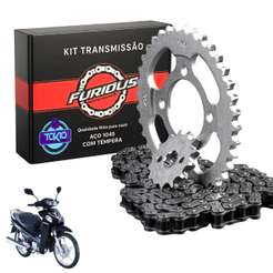 Kit Relação Web 100 Aço 1045 Completo Sundown Prateado Furious