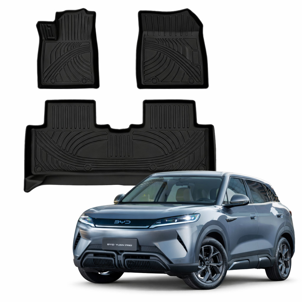 Jogo De Tapete Automotivo Bandeja De Borracha Para Carro BYD Yuan PRO Conjunto 3 Peças Ekap em Oferta na Shopee