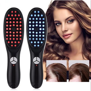 Escova Massageadora Capilar 4 em 1 com Laser para Tratamento e Controle da Queda em Oferta na Shopee