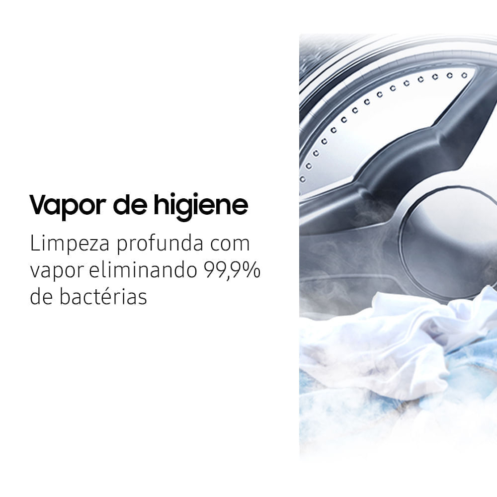 Detalhes do Lava e Seca Digital Inverter Samsung Ecobubble™ WD10M Branca 10.1kg