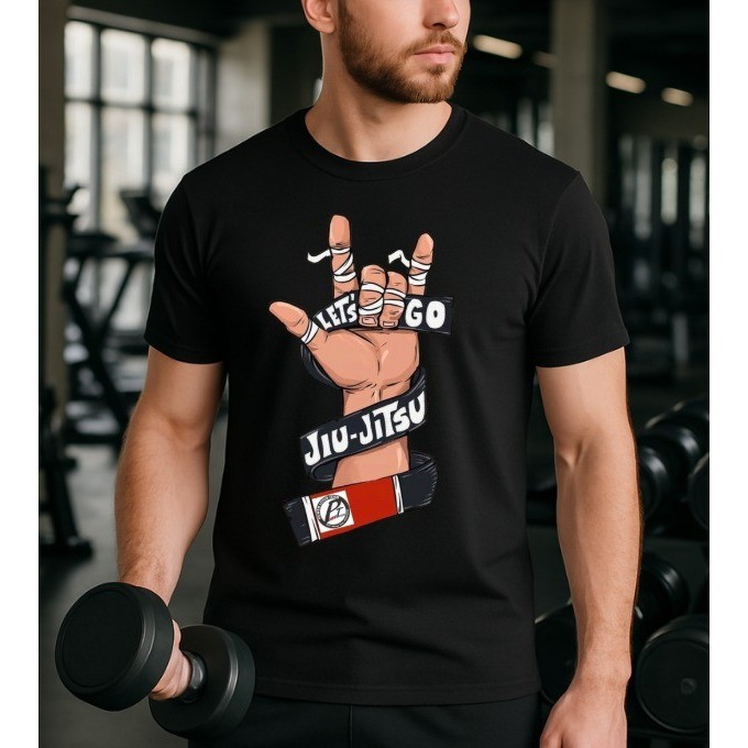 Camisa personalizada estampada Let's Go J.J com malha premium 100% algodão Caimento Perfeito e respiravel
