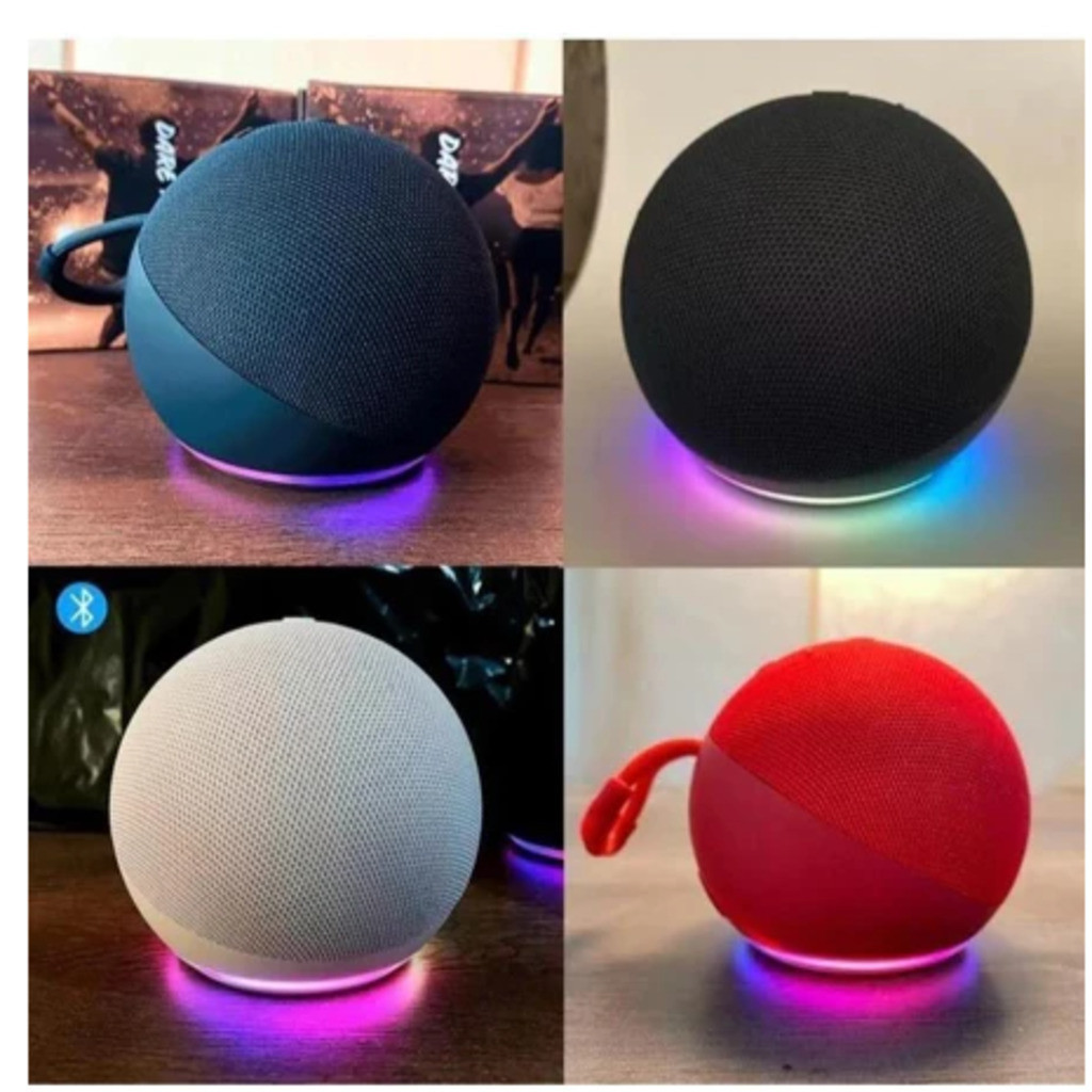Caixa de Som Bluetooth 5W com LED Colorido Portátil Compatível com Alexa Rádio FM e USB em Oferta na Shopee