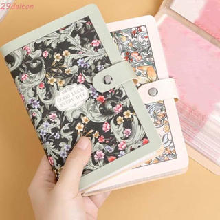 Caderno De Botão DALTON Para Dinheiro , Livro De Orçamento De Impresso Em Flor A6 , Plano Diário De Água Anti-Respingos