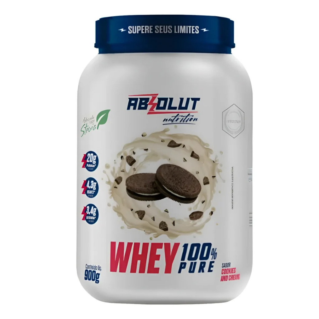 Whey Protein 100% Pure Concentrado Cookies 900g POTE - Absolut